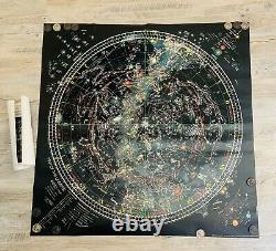 RARE 1980 MAP OF UNIVERSE CELESTIAL ARTS POSTER Glow in Dark OUT OF PRINT
