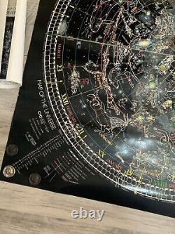 RARE 1980 MAP OF UNIVERSE CELESTIAL ARTS POSTER Glow in Dark OUT OF PRINT