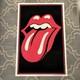 Rare 1997 Rolling Stones Logo Original Vintage Blacklight Poster? 35 X 23