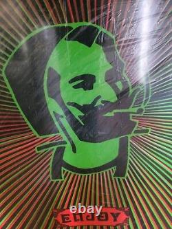 RARE Blacklight Poster Zig Zag Man Enjoy 70's Vintage Poster 37x49. Extra Large
