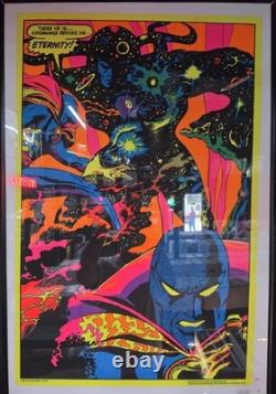 RARE Doctor Strange Meets Eternity Black Light Poster #4007 1971 Third Eye