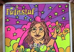 RARE H R Pufnstuf Different Poster Mama Cass Black Light Poster 1970 Nice/Rolled