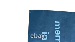 RARE Merry Christmas In The Army Vintage Blacklight Poster Skeleton Germany Huge