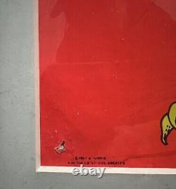 RARE ORIGINAL ELECTRIC CAT JOE ROBERTS JR Blacklight Poster Dated 1967