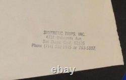 RARE Original 1969 SUNBURST Black Bckgrnd Blacklight Poster VH McCully Synthetic