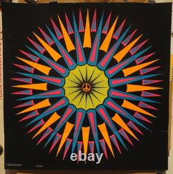 RARE Original 1970 PEACE EXPLOSION Blacklight Poster Mark Zaporozny Directional