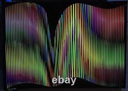 RARE Original 1972 TEMPO Blacklight Poster Nova Posters Alberto Biasil  -LOOK
