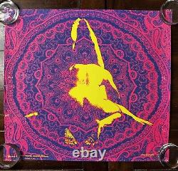 RARE Psychedelic PAUL KAGAN Berkeley CALI POPArt EROTIC Black Light POSTER 1967
