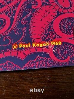 RARE Psychedelic PAUL KAGAN Berkeley CALI POPArt EROTIC Black Light POSTER 1967