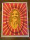 Rare Steve Sachs Blacklight Psychedelic Poster Meditation 1967 Beatles Yogi