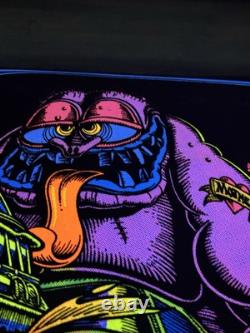 RARE VELVET BLACKLIGHT POSTER BORN DRAG SS'68 CAMARO 32 Rare Ed Roth NOS Vtg