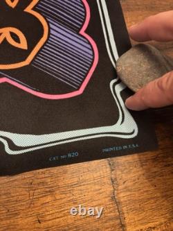 RARE VELVET BLACKLIGHT POSTER BORN DRAG SS'68 CAMARO 32 Rare Ed Roth NOS Vtg