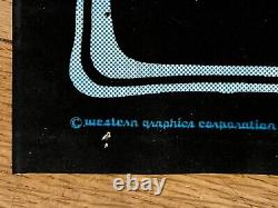 RARE VINTAGE 1970`s BORN TO DRAG VELVET BLACKLIGHT POSTER 1968 CAMARO 32X21