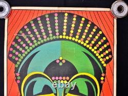 RARE Vintage 1968 Walter Bomar EVE Blacklight Poster Dream Merchants 23x35