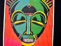 RARE Vintage 1968 Walter Bomar EVE Blacklight Poster Dream Merchants 23x35