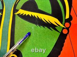 RARE Vintage 1968 Walter Bomar EVE Blacklight Poster Dream Merchants 23x35