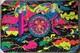 Rare Vintage 1970 Super Celestial Black Light Poster Peace Psychedelic Art