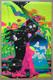 Rare Vintage Zephyr Blacklight Poster Psychedelic Third Eye Space Eden 1970 Nos