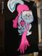Rare Vtg 70's Blacklight Personality Poster'pink Pussy Cat Signed Michel Ant