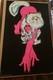 Rare Vtg 70's Blacklight Personality Poster'pink Pussy Cat Signed Michel Ant