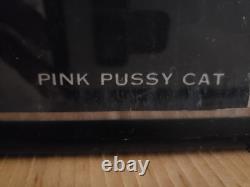 RARE Vtg 70's BLACKLIGHT Personality Poster'PINK PUSSY CAT SIGNED MICHEL ANT