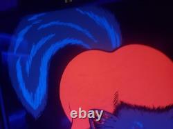 RARE Vtg 70's BLACKLIGHT Personality Poster'PINK PUSSY CAT SIGNED MICHEL ANT