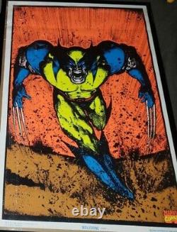 RARE Wolverine X-Men Blacklight Poster Funky Enterprises 1996 Marvel