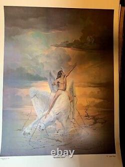 RESTRICTIONS 1973 VINTAGE ORIGINAL ART POSTER By JOHN PITRE 25x35