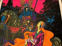 RETURN FROM BATTLE 1970's VINTAGE BLACKLIGHT POSTER By AA SALES -NICE