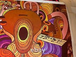 REVERBERATIONS VINTAGE 1967 PSYCHEDELIC MUSIC POSTER By ORBIT GRAPHIC ARTS