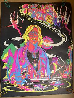 RIDING EASY VINTAGE 1969 HEADSHOP BLACKLIGHT POSTER By WESPAC VISUAL W189