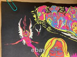 RIDING EASY VINTAGE 1969 HEADSHOP BLACKLIGHT POSTER By WESPAC VISUAL W189