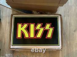 ROCK BAND KISS Black Light Poster Vintage Super Rare black red yellow