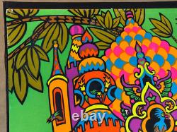 RUSSIAN BIRD HOUSE VINTAGE 1970 BLACKLIGHT THE THIRD EYE POSTER By Macbeth #120