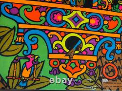 RUSSIAN BIRD HOUSE VINTAGE 1970 BLACKLIGHT THE THIRD EYE POSTER By Macbeth #120