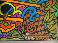 RUSSIAN BIRD HOUSE VINTAGE 1970 BLACKLIGHT THE THIRD EYE POSTER By Macbeth #120