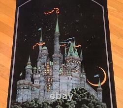 RaRe VinTagE MOORCASTLE VELVET BLACK LIGHT POSTER Victorian Haunted House