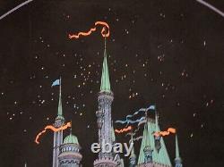 RaRe VinTagE MOORCASTLE VELVET BLACK LIGHT POSTER Victorian Haunted House