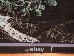 RaRe VinTagE MOORCASTLE VELVET BLACK LIGHT POSTER Victorian Haunted House