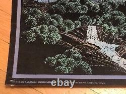 RaRe VinTagE MOORCASTLE VELVET BLACK LIGHT POSTER Victorian Haunted House