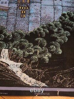 RaRe VinTagE MOORCASTLE VELVET BLACK LIGHT POSTER Victorian Haunted House