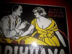 Rare 1967 Morgan Love Framed Marihuana Marijuana Weed Black Light Poster
