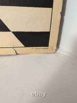 Rare 1968 Artko Studios Queen's Charisma Psychedelic Blacklight Poster Chess