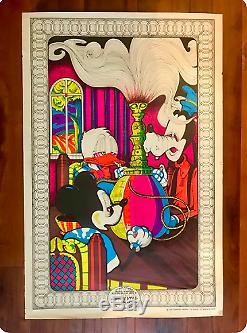 Rare 1970 Hookah Blacklight Poster Ain't Gonna Work on Dizzy's Farm No More