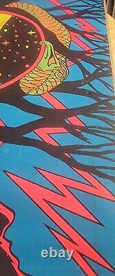 Rare 1970 Vintage Lightning Blacklight Poster The Third Eye Inc, Ny