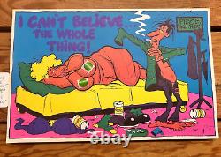 Rare 1972 Black Light Poster Blacklight PIECE BROTHER by One Stop Los Angeles