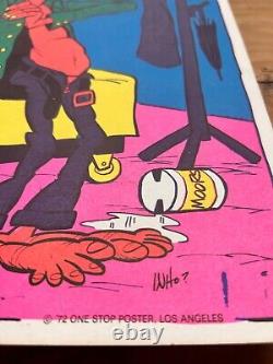 Rare 1972 Black Light Poster Blacklight PIECE BROTHER by One Stop Los Angeles