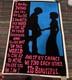 Rare 1972'flocked' Blacklight Poster Gestalt Prayer'i Do My Thing' 35x23 Soul