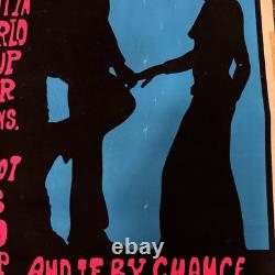 Rare 1972'Flocked' Blacklight Poster Gestalt Prayer'I Do My Thing' 35X23 Soul