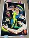 Rare Bruce Lee Blacklight Velvet Poster Kung Fu 1981